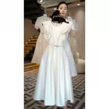 Модная юбка, элитное изысканное платье, изысканный стиль, французский стиль