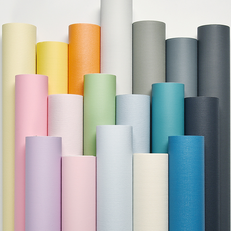 Wallpaper self - adhesive waterproof sticker 10 meters bedroom warm background wall decorated wallpaper vegan color red wall sticker