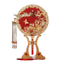 Xiaohongshu recommends wedding group fans Chinese style wedding Xiuhe clothing ancient style wedding bouquets handmade wedding fans finished products