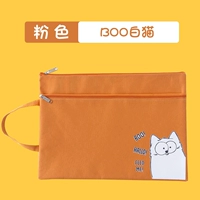 A4 -Boole White Cat -Orange