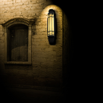 New Chinese stainless steel wall lamp outdoor waterproof exterior wall lamp modern villa long lamp courtyard door outdoor lamp