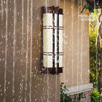 Wall lamp aisle Chinese style antique living room lamp modern new Chinese engineering hotel outdoor waterproof corridor long wall lamp