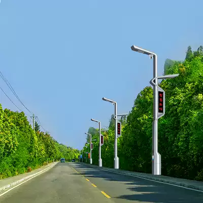 Road outdoor lights Municipal street lights Street lights New rural LED street lights 6 meters 7 street poles double-sided advertising billboard