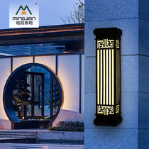 Mingroom outdoor wall lamp Villa minimalist strip waterproof LED super bright courtyard light Chinese exterior wall aisle Corridor light