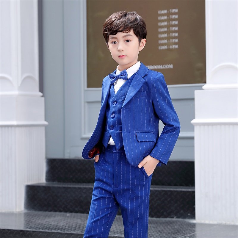 Children's suit gown suit a little gentleman boy Western-style English Premier League A small host acting out of the spring