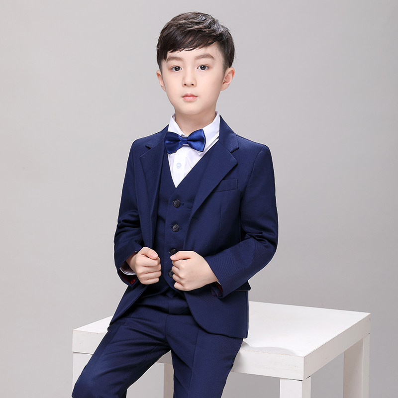 Boys' Performance Dress Small Suit Children's Dress Fashion Dress Korean Handsome British Baby Boys Spring Dress New Foreign Style