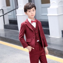 Children host dress suit full set of childrens suits piano performance boys Korean version of tide clothes spring and autumn