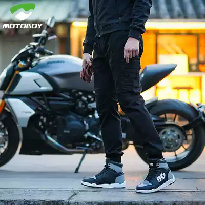 motoboy motorcycle riding pants Men's spring and summer casual overalls pants knight motorcycle pants windproof slim-fit fall-proof