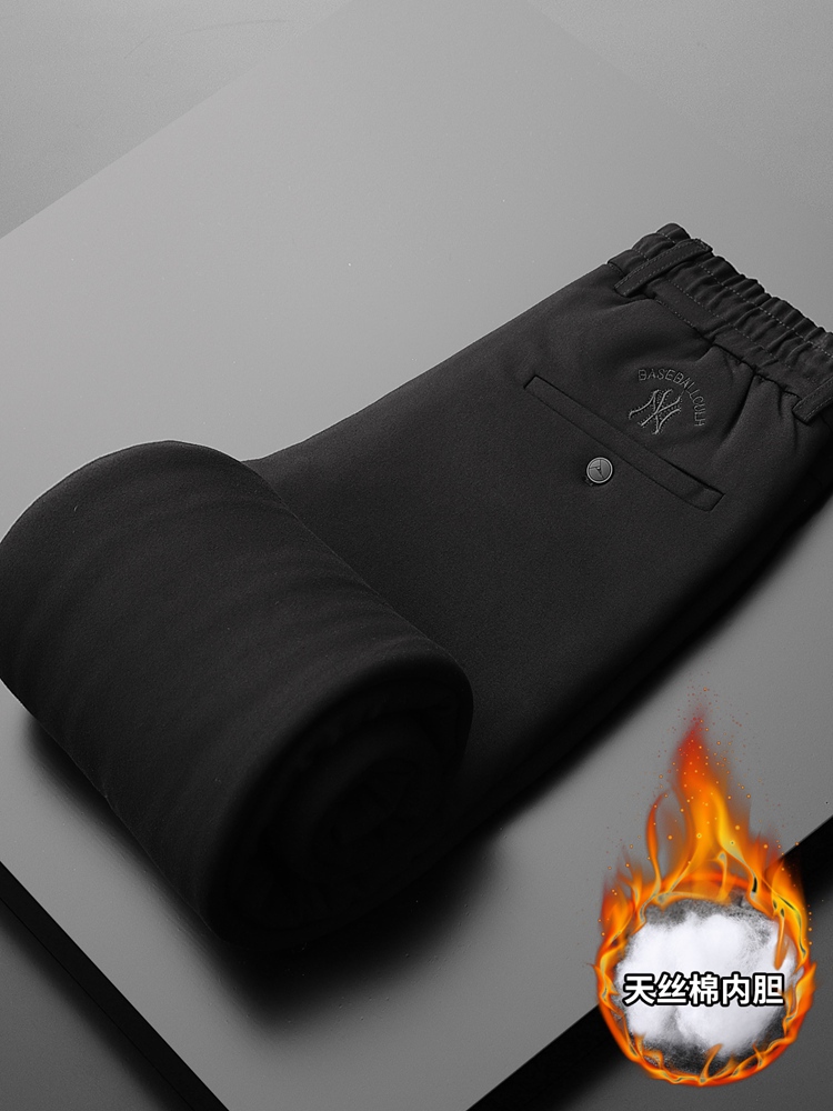 Warm Pants Men Plus Suede Thickened Winter Camel Down silk cotton pants wool pants to be in the northeast middle aged cotton pants