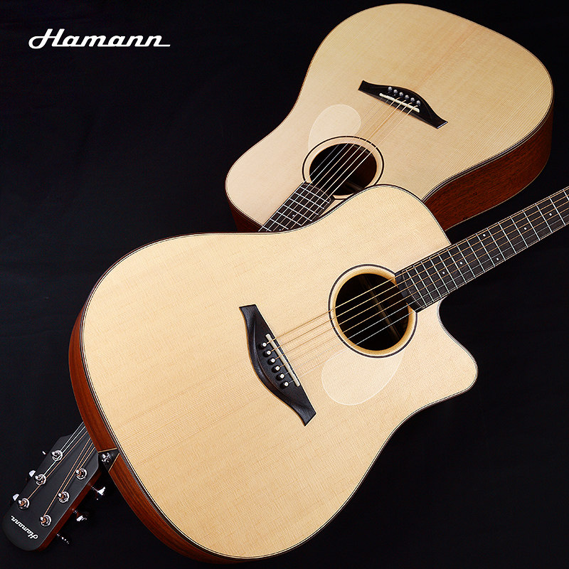 Hamann Harman P11 folk guitar for beginners boys and girls 41 inch novice wooden veneer guitar