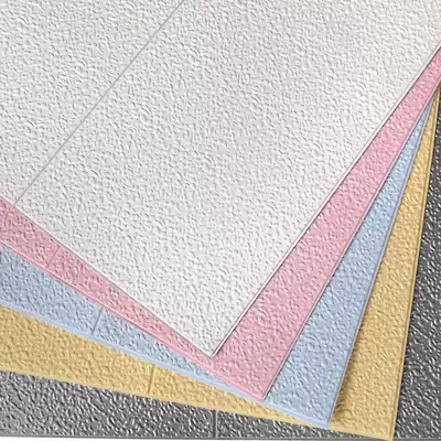 Imitation diatom mud wallpaper self-adhesive 3d three-dimensional wall stickers bedroom home waterproof moisture-proof scrub foam wallpaper