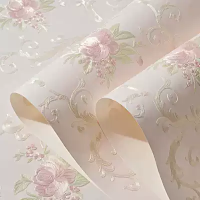 European-style 10-meter wallpaper self-adhesive bedroom warm decoration room wall stickers living room TV background wall 3d relief wallpaper