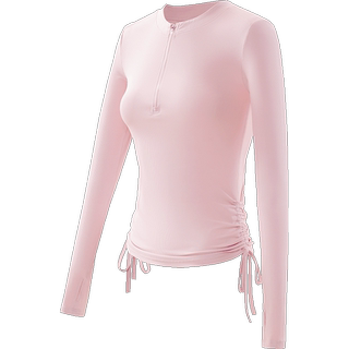 Epih high-end half-zip yoga wear long-sleeved pink