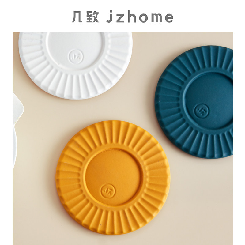 Several patents Nordic anti-scalding Enamel cast iron pot mat High temperature kitchen insulation anti-scalding mat Placemat pot mat