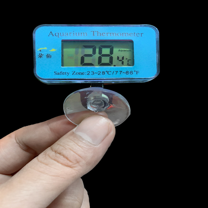 Multi-fish aquarium thermometer Fish LCD water temperature meter Tropical fish electronic water temperature instrument Fish tank aquarium temperature measurement