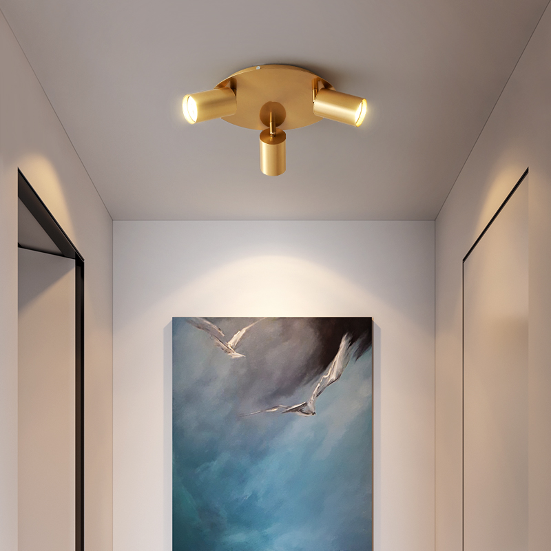 Nordic cloakroom lamp light and luxurious suction top spot light modern minimalist Entrance Lights Idea Corridor Walk Road Light