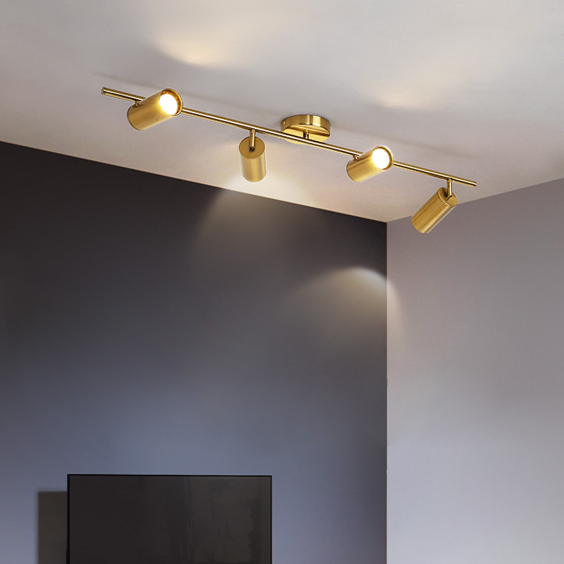 Surface mounted spotlight led ceiling lamp bedroom living room background wall lamp home without main lamp Nordic cloakroom track light