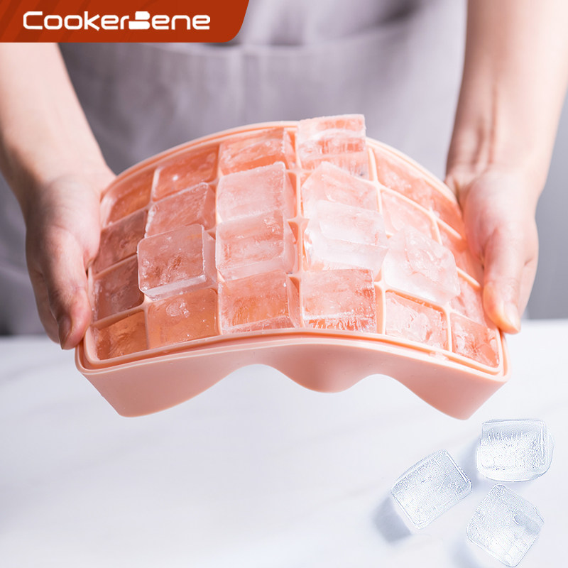 Food grade Silicone Gel ice Grids Home Refrigerator ice cubes Making moulds ice-making boxes Ice Hockey Sharper Ice Cream Popsicle Ice Cream