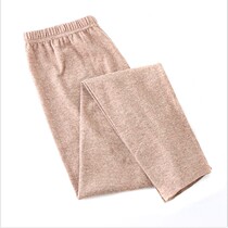 Simple Butterfly Wei Middle Aged Care Kneecap Trousers Thickened Warm Autumn Pants Woman Pure Cotton Mom Exposed Wire Pants Cotton Wool lining pants
