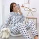 Quần áo bầu, quần áo cho con bú bằng vải cotton nguyên chất cho bà bầu mùa hè, bộ đồ ngủ bà bầu rộng rãi sau sinh, bộ đồ phục vụ tại nhà cho bà bầu mùa xuân và mùa thu - Giải trí mặc / Mum mặc