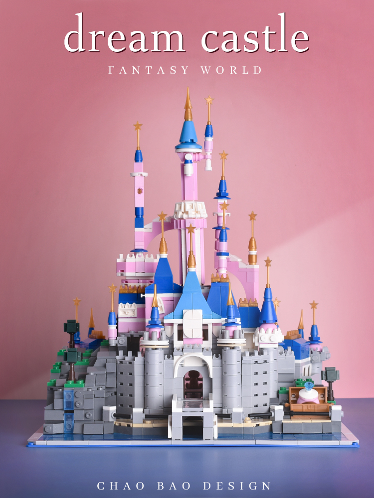 Building blocks girl series Princess Castle toy model Three-dimensional large assembly adult difficult birthday gift