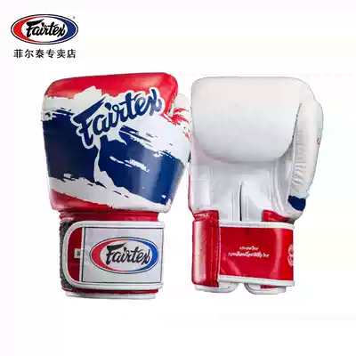 fairtex leather boxing gloves Muay Thai professional fight training adult men and women boxing kit BGV1 flag