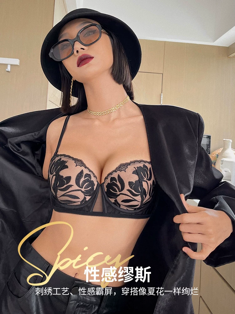 Push up bra, breathable summer sexy underwear