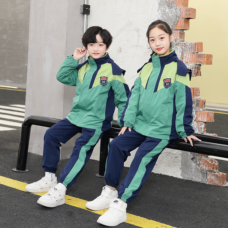 Kindergarten garden uniform autumn and winter clothing three-in-one jacket primary school uniform winter thickening children's class uniform three-piece set