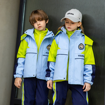 childrens school uniform autumn and winter new first grade outdoor sportswear three-piece casual kindergarten uniform