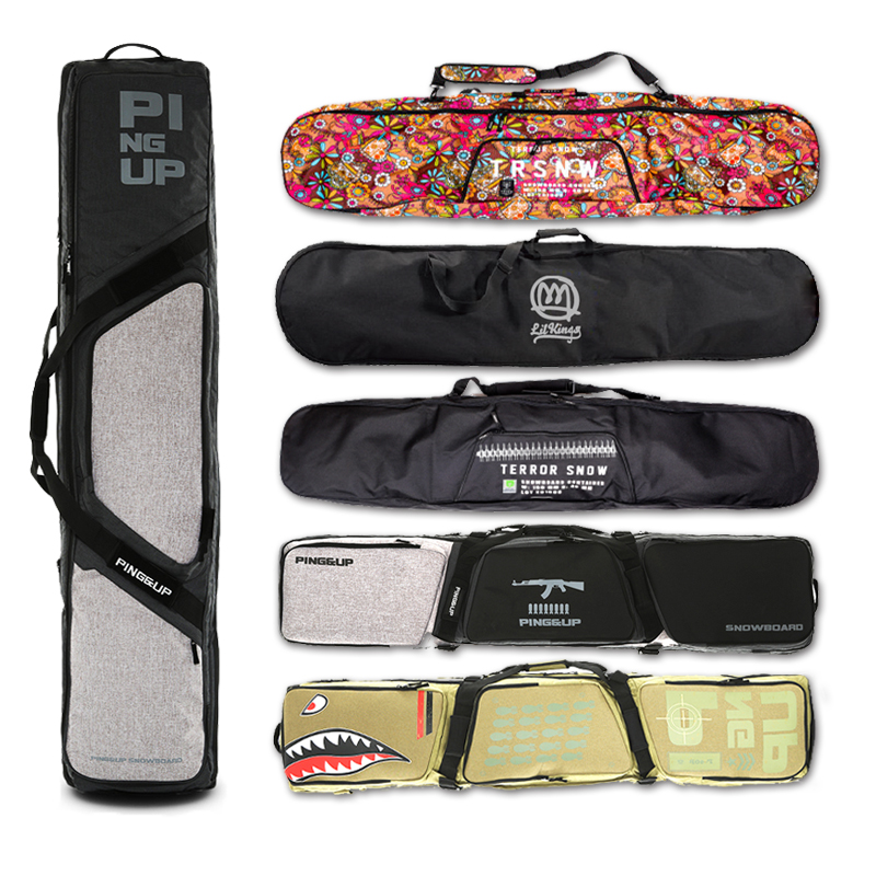 Ski-Board Bag With Wheel Bag Single Board Bag With Wheels Double Board Bag Ski Roller Bag Double Board Snowboard Cover Bag