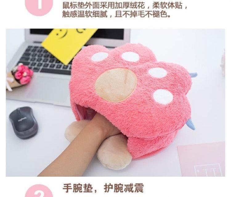 Găng tay ấm Bluetooth Ăn thịt gà Máy móc Bàn phím im lặng Bộ đệm Pad Bàn tay ấm Máy tính xách tay Bàn máy tính có thể sạc lại - USB Aaccessories