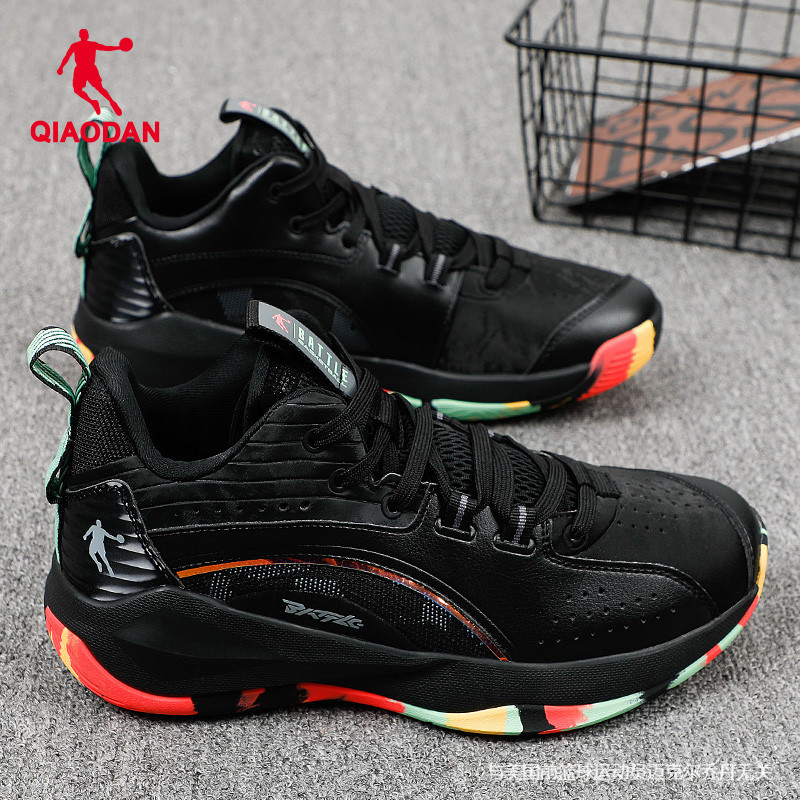 Jordan Basketball Shoes Men's 2026 New Spring Leather Sports Shoes Official Flagship Store Genuine Men's Practical Basketball Shoes