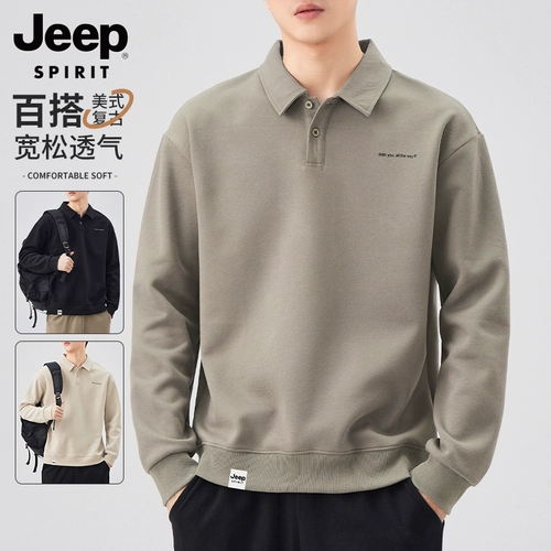 Джип, весенняя футболка polo, лонгслив, новая коллекция, оверсайз