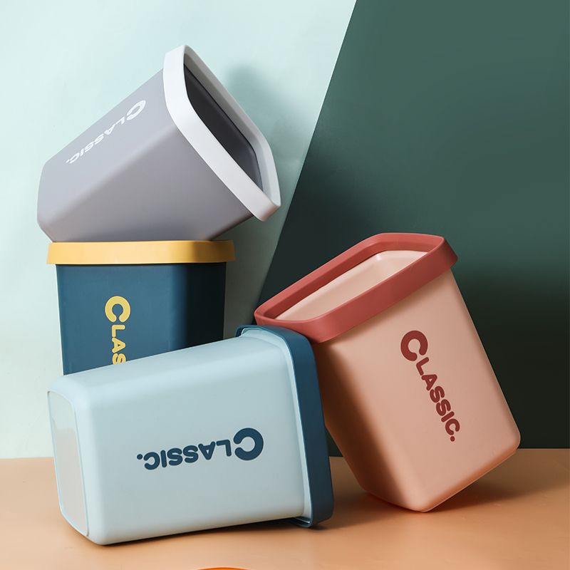 Trash Can Creative Home Kitchen Toilet Toilet Large Number Office Brief Living Room Bedroom Latrash Cans-Taobao