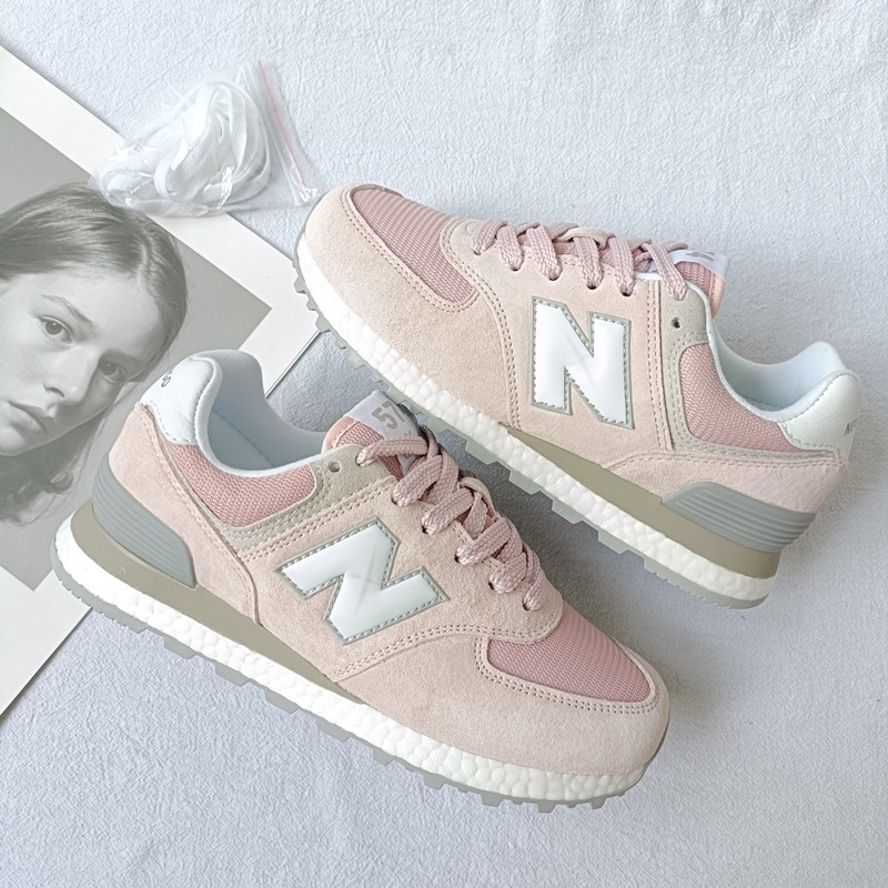 Official Authentic New Balance/Nb Pink Women's Shoes 574 Sakura Student Sneakers Iu Same Style Retro Non-Slip Men's Shoes Official Authentic New Balance/Nb Pink Women's Shoes 574 Sakura Student Sneakers Iu Same Style Retro Non-Slip Men's Shoes