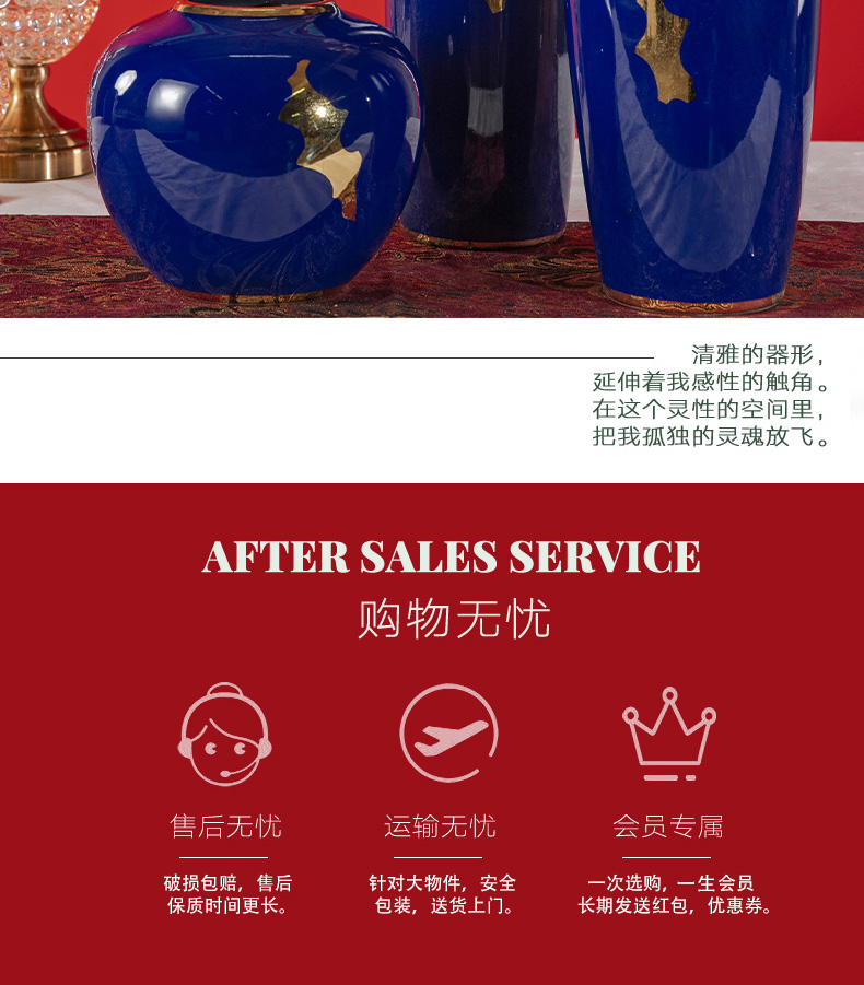 Jingdezhen ceramic small and pure and fresh flower arranging flower bottles of the sitting room TV ark, hotel home decoration handicraft furnishing articles