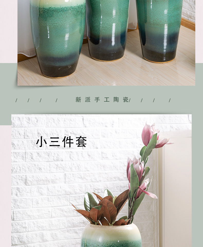 I and contracted home sitting room put dry flower POTS of jingdezhen ceramic vase furnishing articles soft outfit craft ornaments