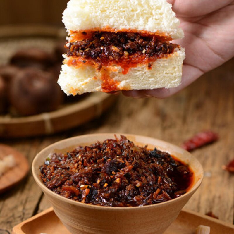 Rong Jin life food Scallop sauce entrance fresh appetizing rice Nutrition healthy delicious endless aftertaste 230g