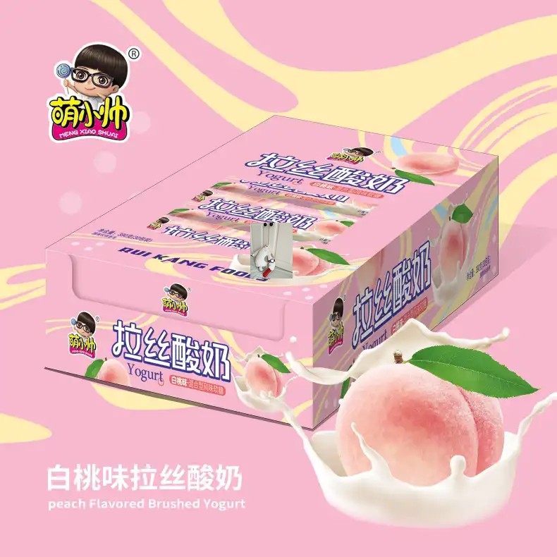 Fresh Sea seafood cute little handsome white peach taste brushed old yogurt fudge 13G * 30 imported fragrance non-stick teeth