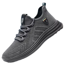 New Breathable Mesh Men's Shoes, Low-Top, Soft-Soled, Comfortable Men's Casual Shoes, Versatile Black Non-Slip, Wear-Resistant Sports Shoes