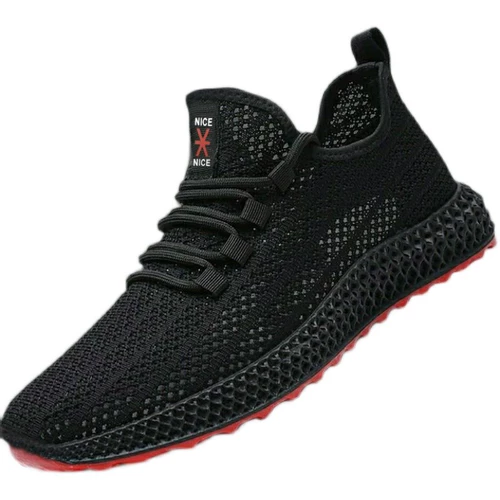 Летняя дышащая комфортная черная спортивная обувь