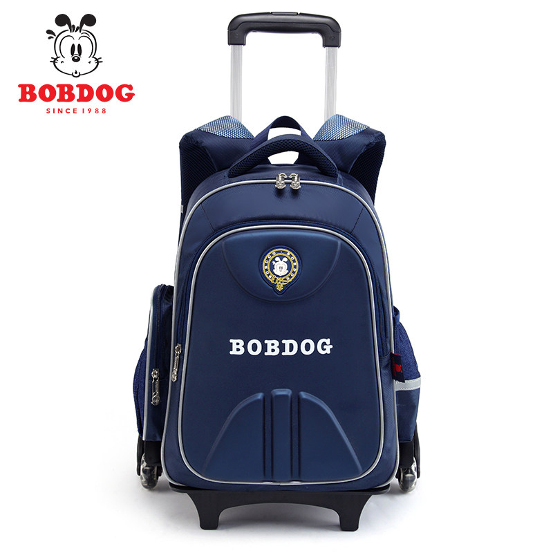 Baboudou pull-up school bag elementary school boy grades 1-3-6 girls backpack children climb upstairs to reduce the burden backpack