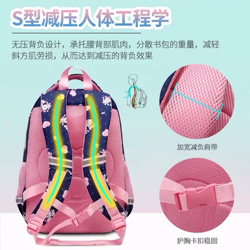 Школьный рюкзак, милая сумка через плечо со сниженной нагрузкой