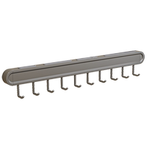 Hole-free kitchen hook rack hanging rod wall hanging multi-functional kitchen utensil rack spoon shovel rack row hook storage