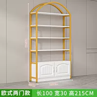 Длина 100 см, ширина 30 см, высота 215 см [дверь в европейском стиле], черная полка [Тип D]