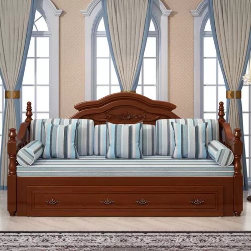 Диван из натурального дерева, универсальная коробочка для хранения для двоих, 1.2м