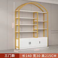 Длина 140 см Ширина 30 см Высота 215 см [Простая дверь], Золотая полка [Тип D]