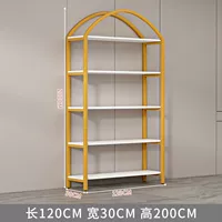 Длина 120 см, ширина 30 см и высота 200 см [простая полка], белая полка [Тип D]