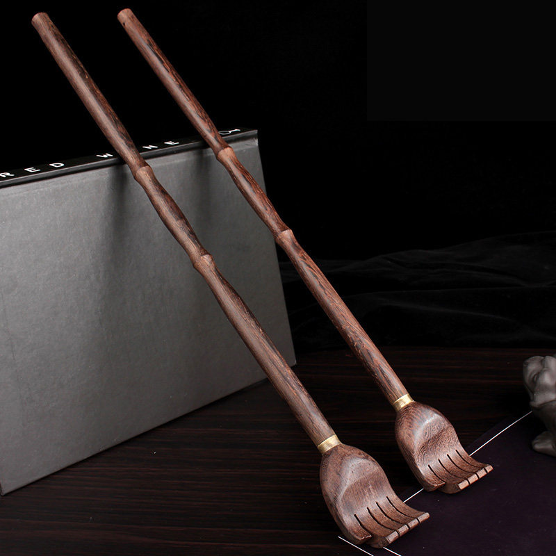 Chicken Wings Wood Itch Scratching Back Scratching Back Tickler Without Asking Man To Catch Itching, Multifunction Solid Wood Back Harrowing Old Man Music