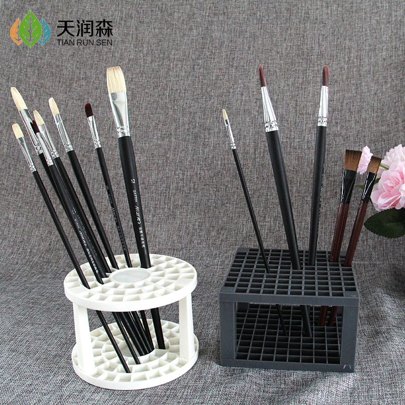 96 square brush frame can be used to put long handle brush oil paint watercolor chalk pen frame pen drying frame pen box to contain desktop furniture exhibition frame pen hanging pen hanging pen for the base of the Mark pen
